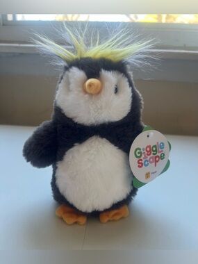 Penguin Plush with Yellow Crest
